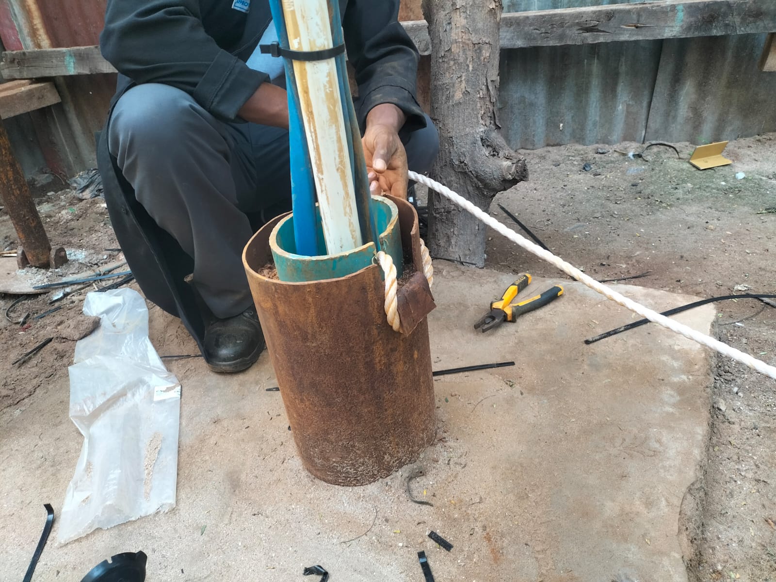 Hybrid solar installation for health centre